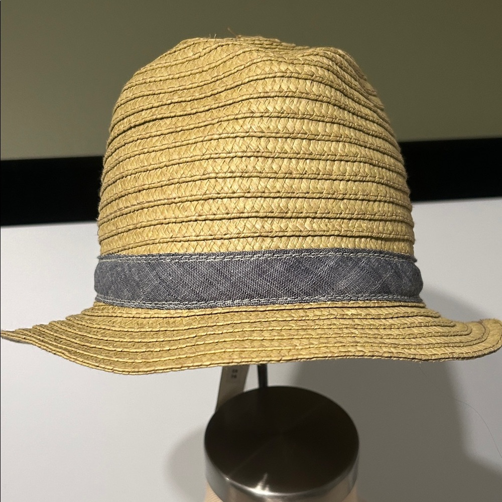 GAP Kids Tan and Gray Straw Hat size 
s-m